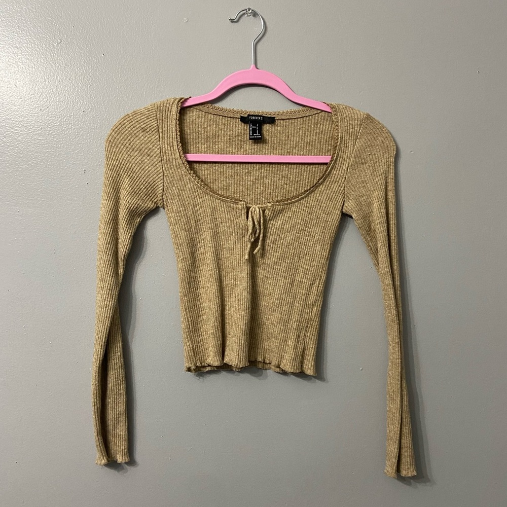 Soft Cream Long Sleeved Blouse